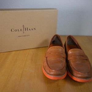 Cole Haan Lunargrand Tan Penny Loafer